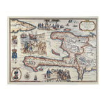 Trademark Fine Art Map of the Island of Haiti 1789' Canvas Art 24x32 Inches