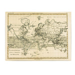 Trademark Fine Art Charles Bonne 'Mercator Map of the World' Canvas Art 22x32 Inches