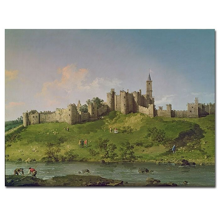 Trademark Fine Art Canatello 'Alnwick Castle' Canvas Art