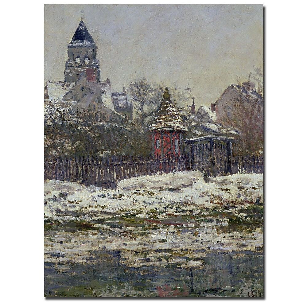 Trademark Fine Art Claude Monet 'The Church at Vetheuil 1879' Canvas Art