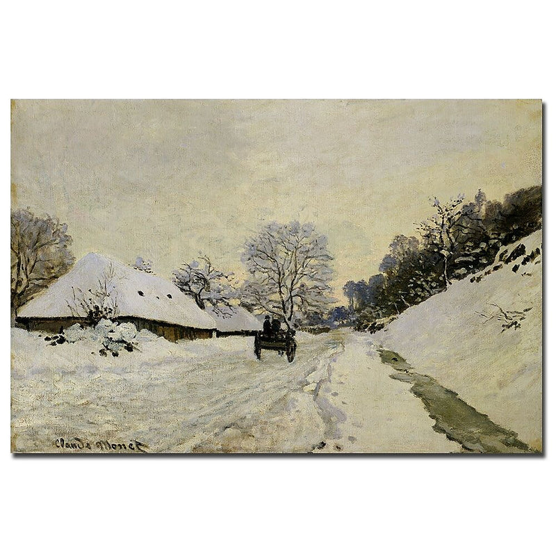 Trademark Fine Art JClaude Monet 'The Cart 1865' Canvas Art