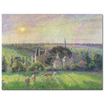 Trademark Fine Art Camille Pissarro 'The Church and Farm of Eragny 1895' Art
