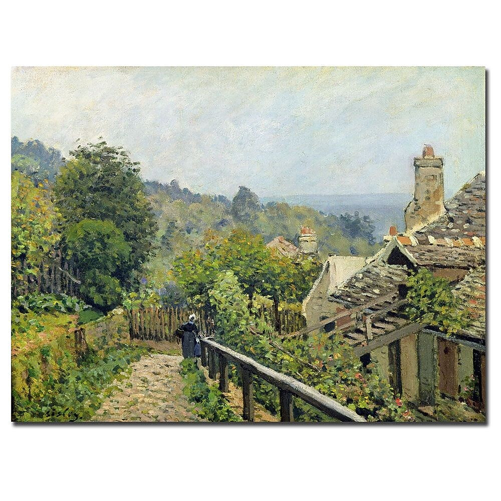 Trademark Fine Art Alfred Sisley 'Louveciennes 1873' Canvas Art 18x24 Inches