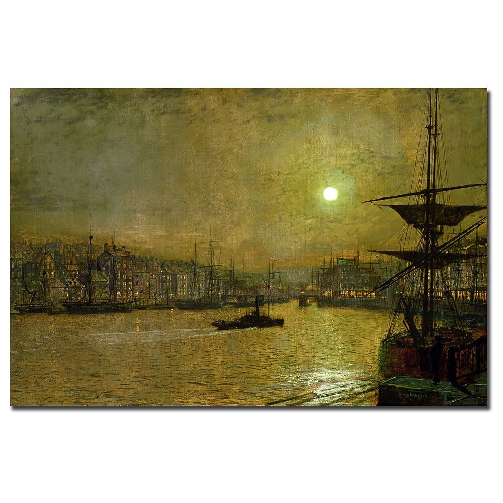 Trademark Fine Art John Atkinson Grimshaw 'Whitby' Canvas Art
