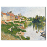 Trademark Fine Art Paul Signac 'River Bank, Petit-Andely, 1886' Canvas Art 18x24 Inches
