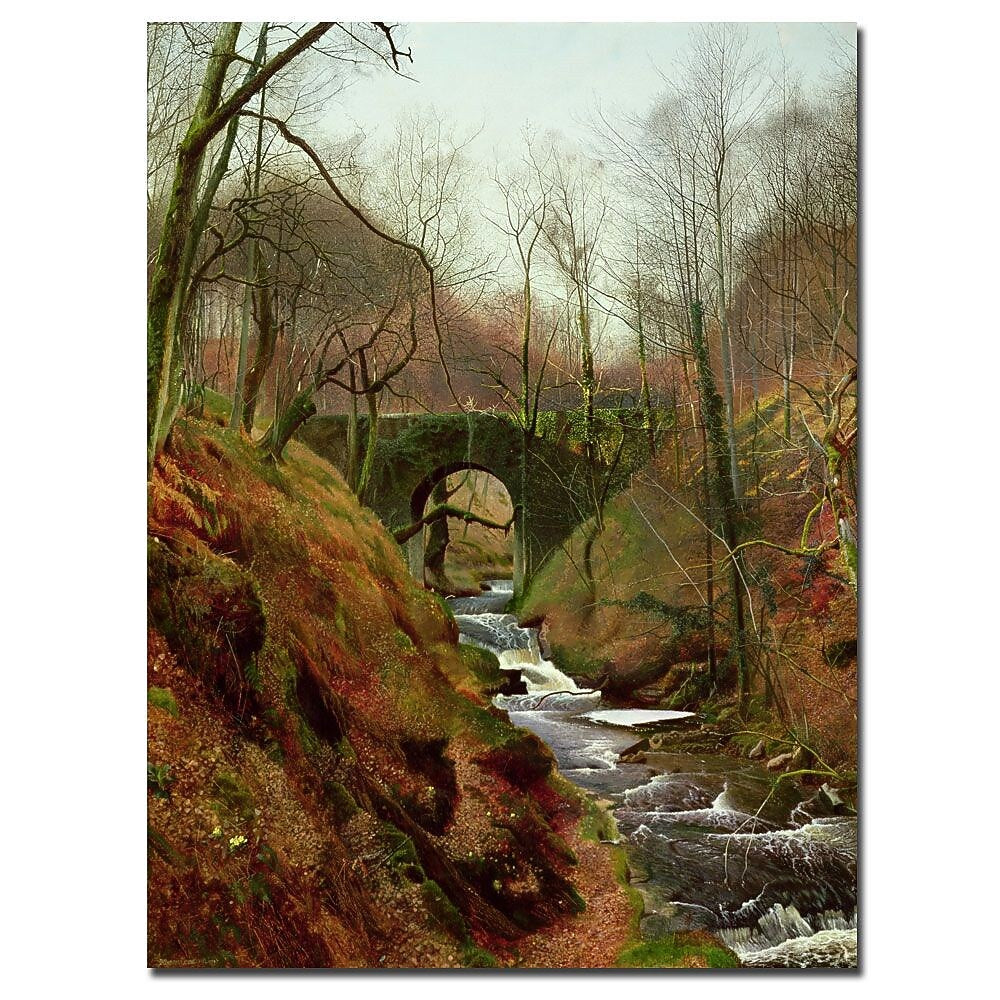 Trademark Fine Art John Grimshaw 'March Morning' Canvas Art Ready to Hang 14x19 Inches