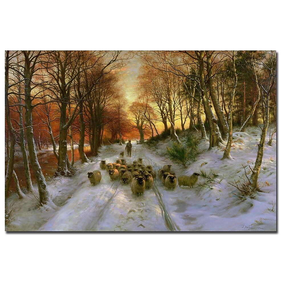 Trademark Fine Art Joseph Faruqharson 'Glowing Tints of Evening Hours' Canvas