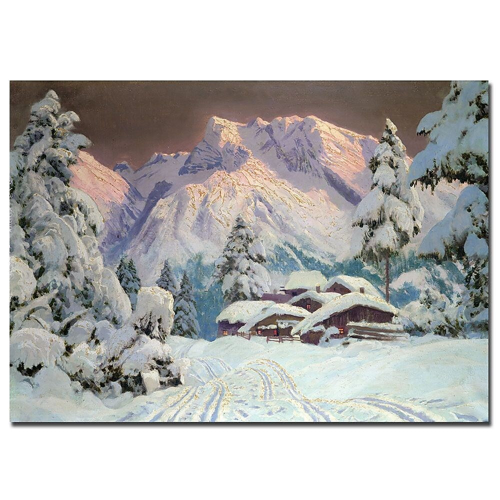 Trademark Fine Art Alwin Arnegger 'Hocheisgruppe Austria' Canvas Art 22x32 Inches