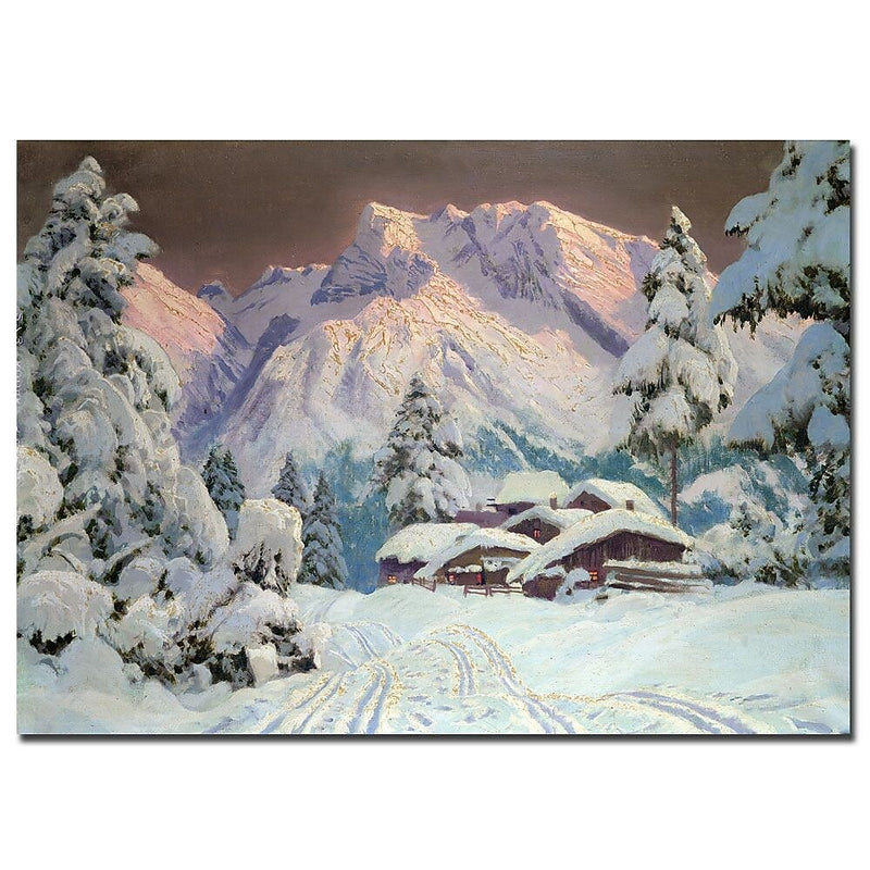 Trademark Fine Art Alwin Arnegger 'Hocheisgruppe, Austria' Canvas Art 14x19 Inches