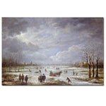 Trademark Fine Art Aert van der Neer 'Winter Landscape' Canvas Art 22x32 Inches