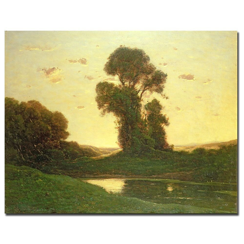 Trademark Fine Art Henri-Joseph Harpignies 'View in the Campagna' Canvas Art