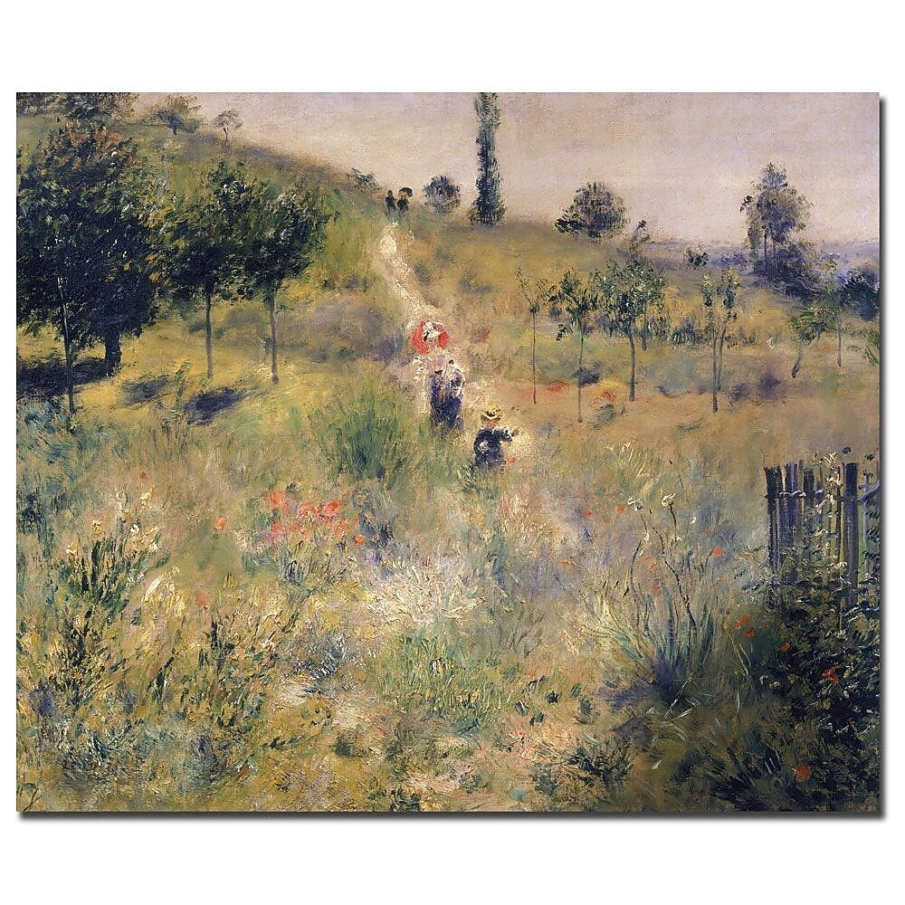Trademark Fine Art Pierre Renoir 'The Path Through the Long Grass 187 35x47 Inches