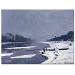 Trademark Fine Art Claude Monet 'Ice on Seine at Bougival, 1867-8' Canvas Art
