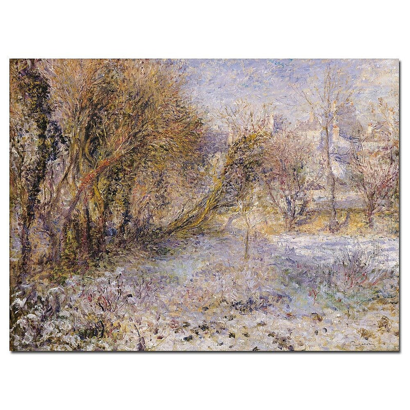 Trademark Fine Art Pierre Renoir 'Snowy Landscape' Canvas Art 18x24 Inches