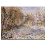Trademark Fine Art Pierre Renoir Snowy Landscape' Canvas Art 35x47 Inches
