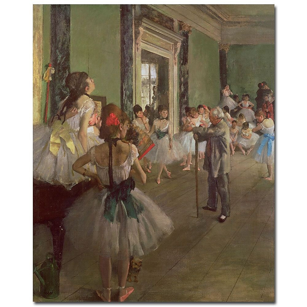 Trademark Fine Art Edgar Degas 'The Dancing Class 1873' Canvas Art 35x47 Inches