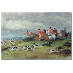 Trademark Fine Art Randolph Caldecott 'Fox Hunting in Surrey' Canvas Art 16x24 Inches