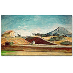 Trademark Fine Art Paul Cezanne, 'The Railway Cutting, 1870' Canvas Art 14x24 Inches