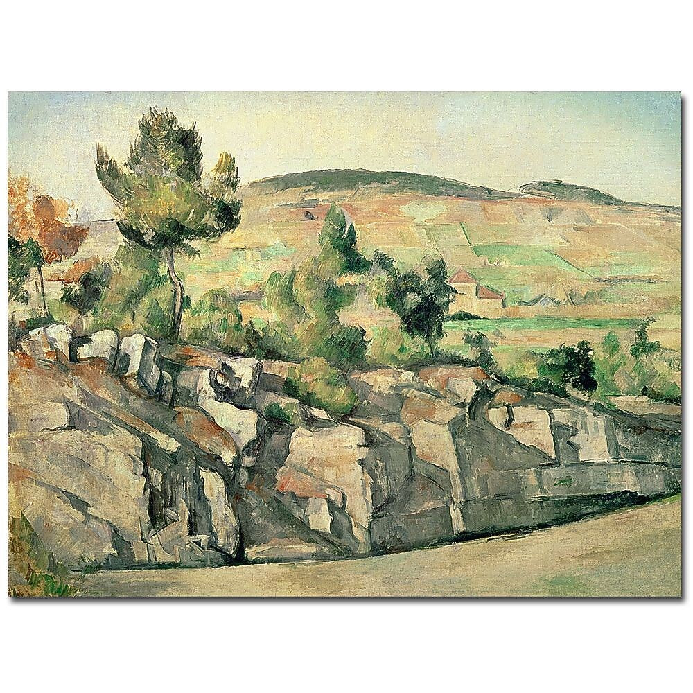 Trademark Fine Art Paul Cezanne 'Hillside in Provence 1886' Canvas Art 35x47 Inches