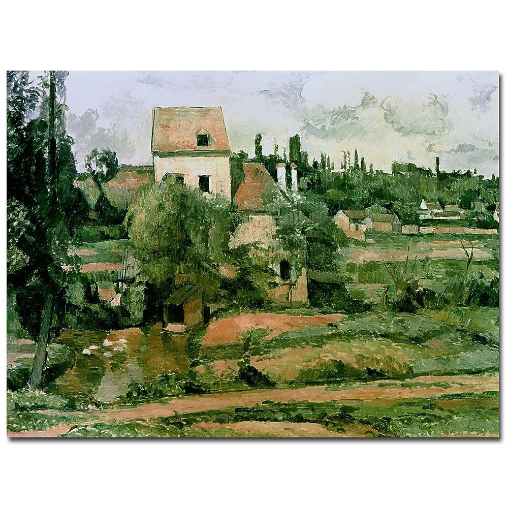 Trademark Fine Art Paul Cezanne 'Moulin de lad Couleuvre, Pontoise' Canvas Art 18x24 Inches