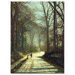 Trademark Fine Art John Grimshaw 'Moonlight Walk' Canvas Art