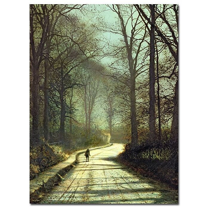 Trademark Fine Art John Grimshaw 'Moonlight Walk' Canvas Art