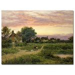 Trademark Fine Art Benhamin Leader 'Worcestershire Cottages, 1912' Canvas Art