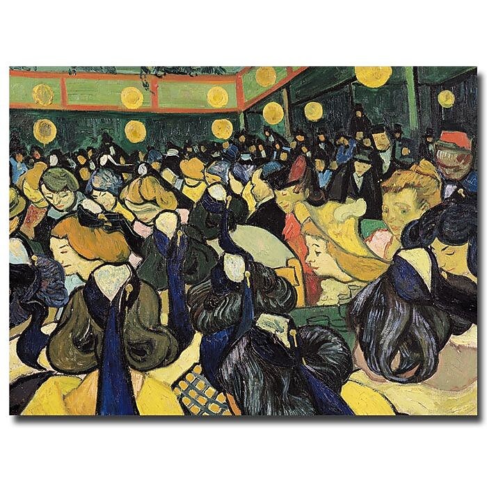 Trademark Fine Art Vincent van Gogh 'The Dance Hall at Arles 1888' Canvas Art