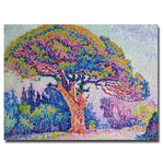 Trademark Fine Art Paul Signac 'The Pine Tree at St.Tropez 1909' Canvas Art 18x24 Inches