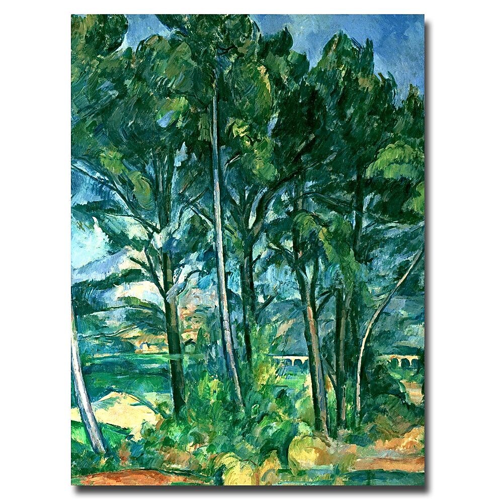 Trademark Fine Art Paul Cezanne 'The Aqueduct' Canvas Art 35x47 Inches