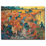 Trademark Fine Art Vincent van Gogh 'Red Vineyards at Arles, 1888' Canvas Art 35x47 Inches