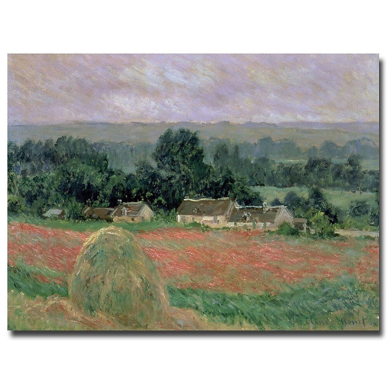 Trademark Fine Art Claude Monet 'Haystack at Giverny 1886' Canvas Art