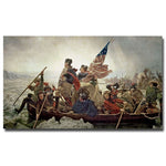 Trademark Fine Art Emanuel Leutze 'Washington Crossing Delaware River in 1776' 14x24 Inches