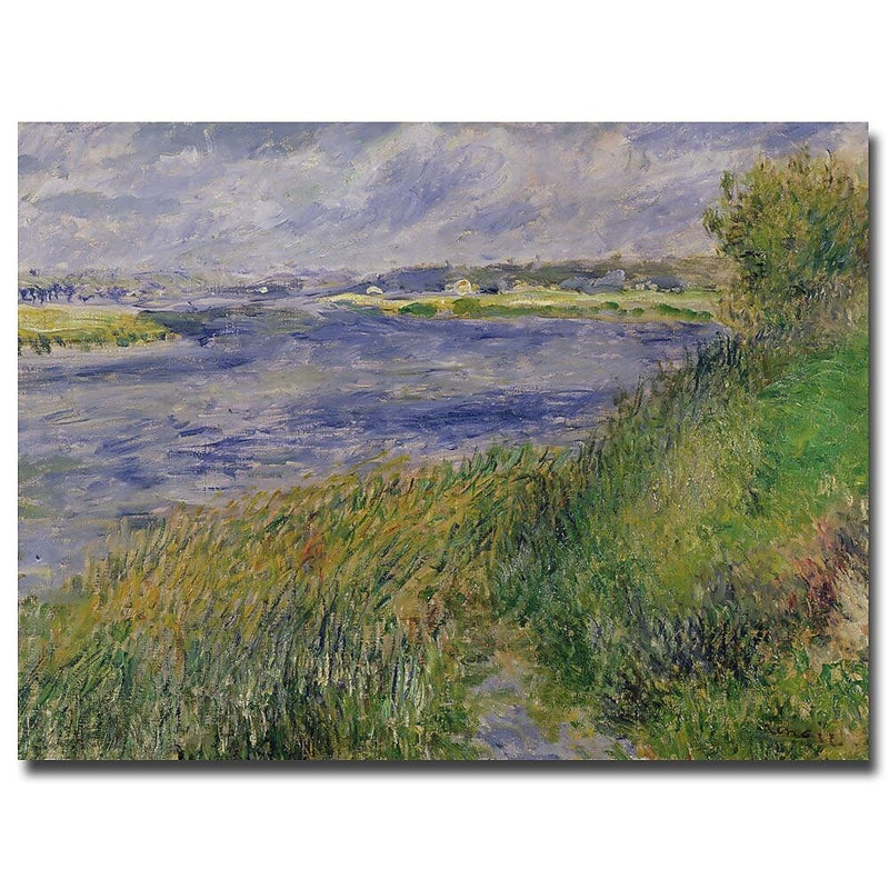Trademark Fine Art Pierre Renoir 'The Banks of the Seine, Champrosay, 1876' 35x47 Inches
