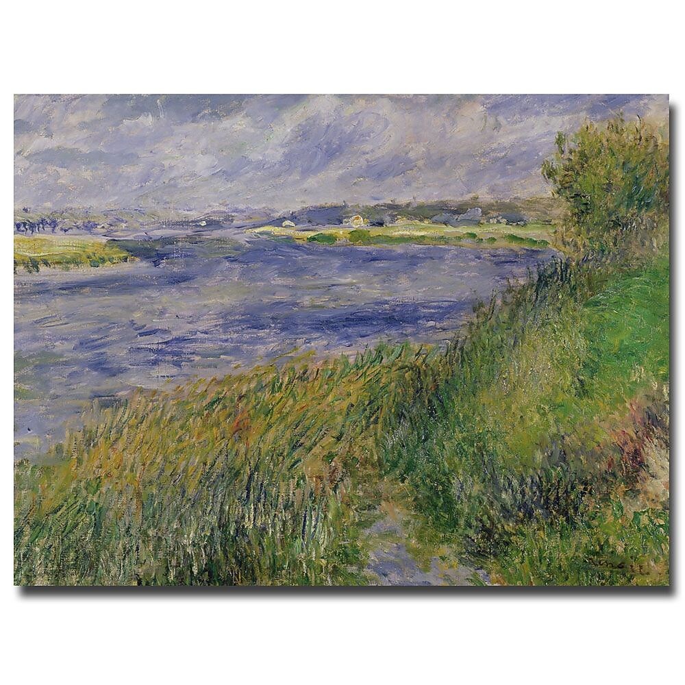 Trademark Fine Art Pierre Renoir 'The Banks of the Seine, Champrosay, 1876' 26x32 Inches