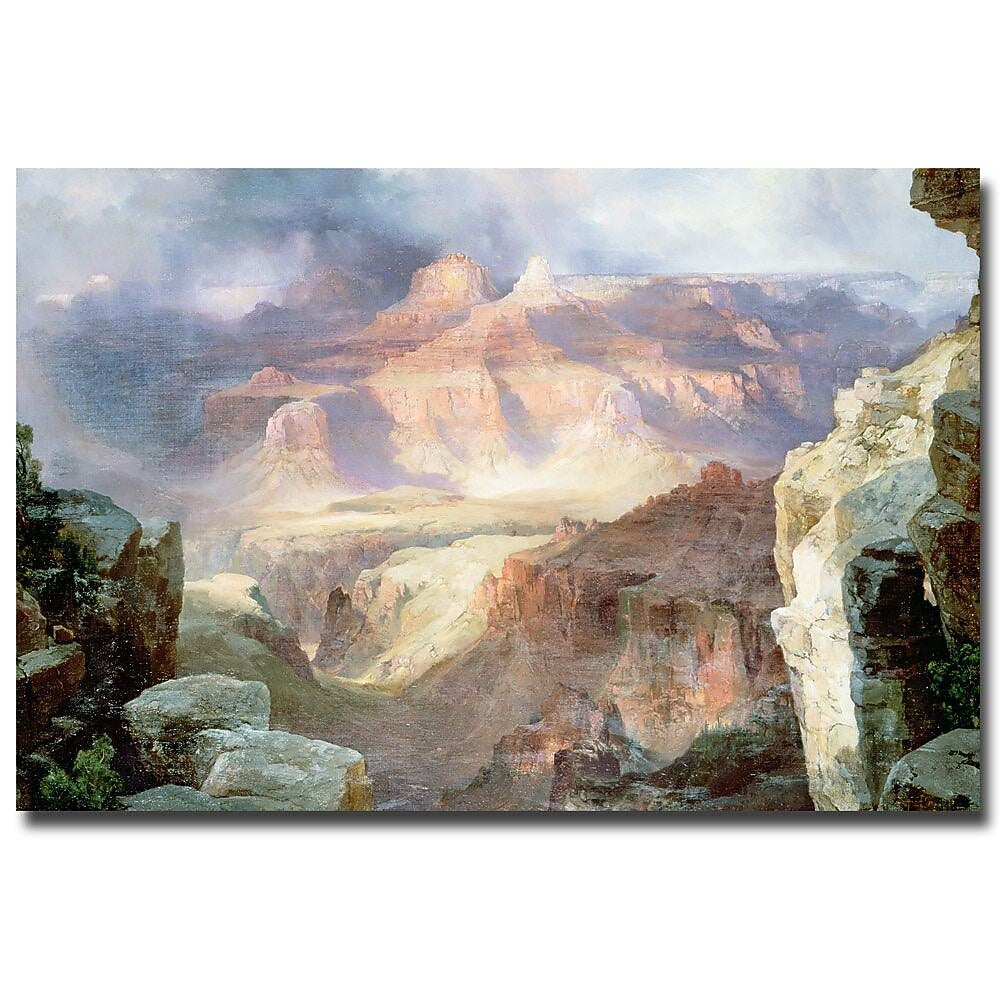 Trademark Fine Art Thomas Moran 'A Miracle of Nature 1913' Canvas Art 16x24 Inches