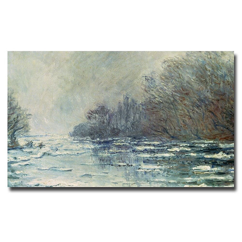 Trademark Fine Art Claude Monet 'The Break up at Vetheuil 1883' Canvas Art