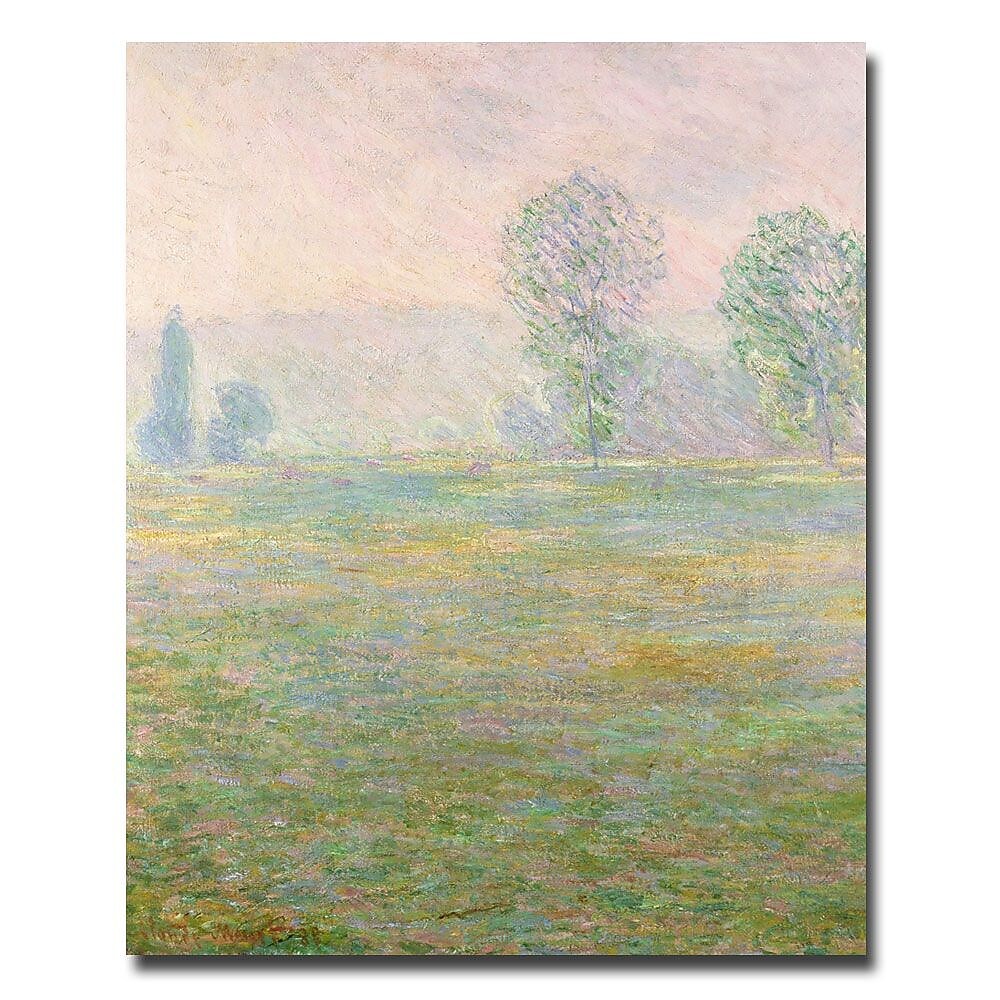 Trademark Fine Art Claude Monet 'Meadows in Giverny, 1885' Canvas Art
