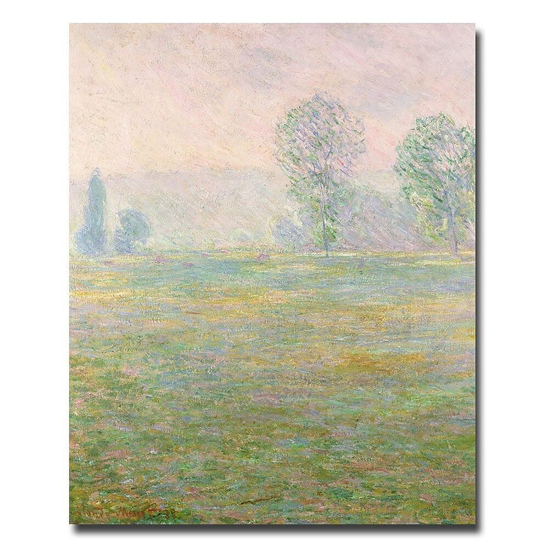 Trademark Fine Art Claude Monet 'Meadows in Giverny, 1885' Canvas Art