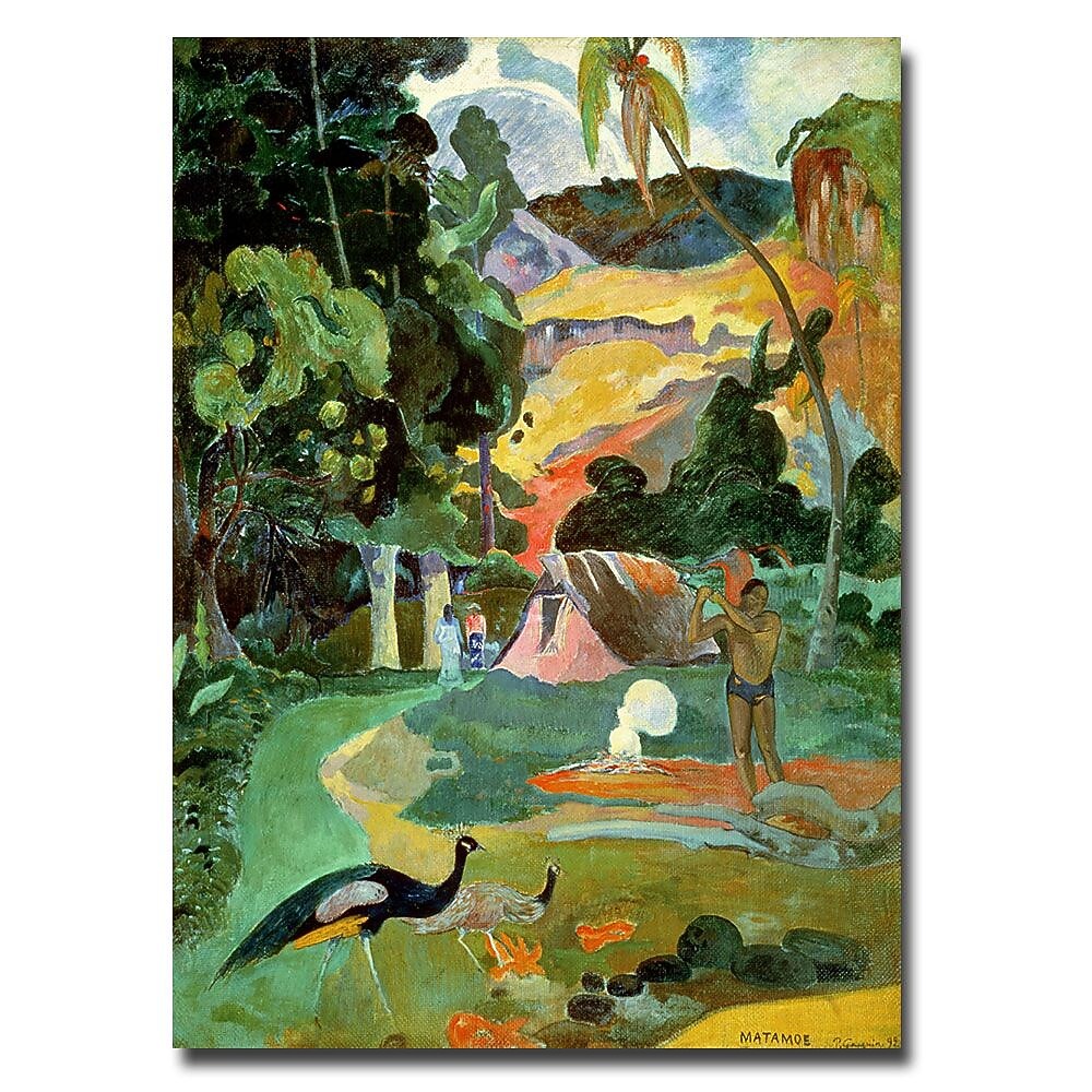 Trademark Fine Art Paul Gauguin 'Matamoe' Canvas Art 32x24 Inches