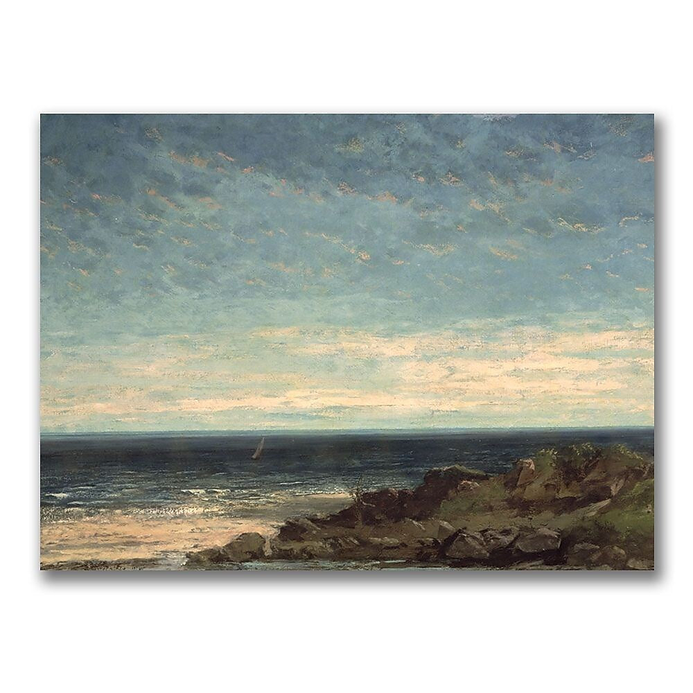 Trademark Fine Art Gustave Courbet 'The Sea' Canvas Art