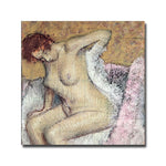Trademark Fine Art Edgar Degas'After Bath1886'Canvas Art 18 x 18 Inches