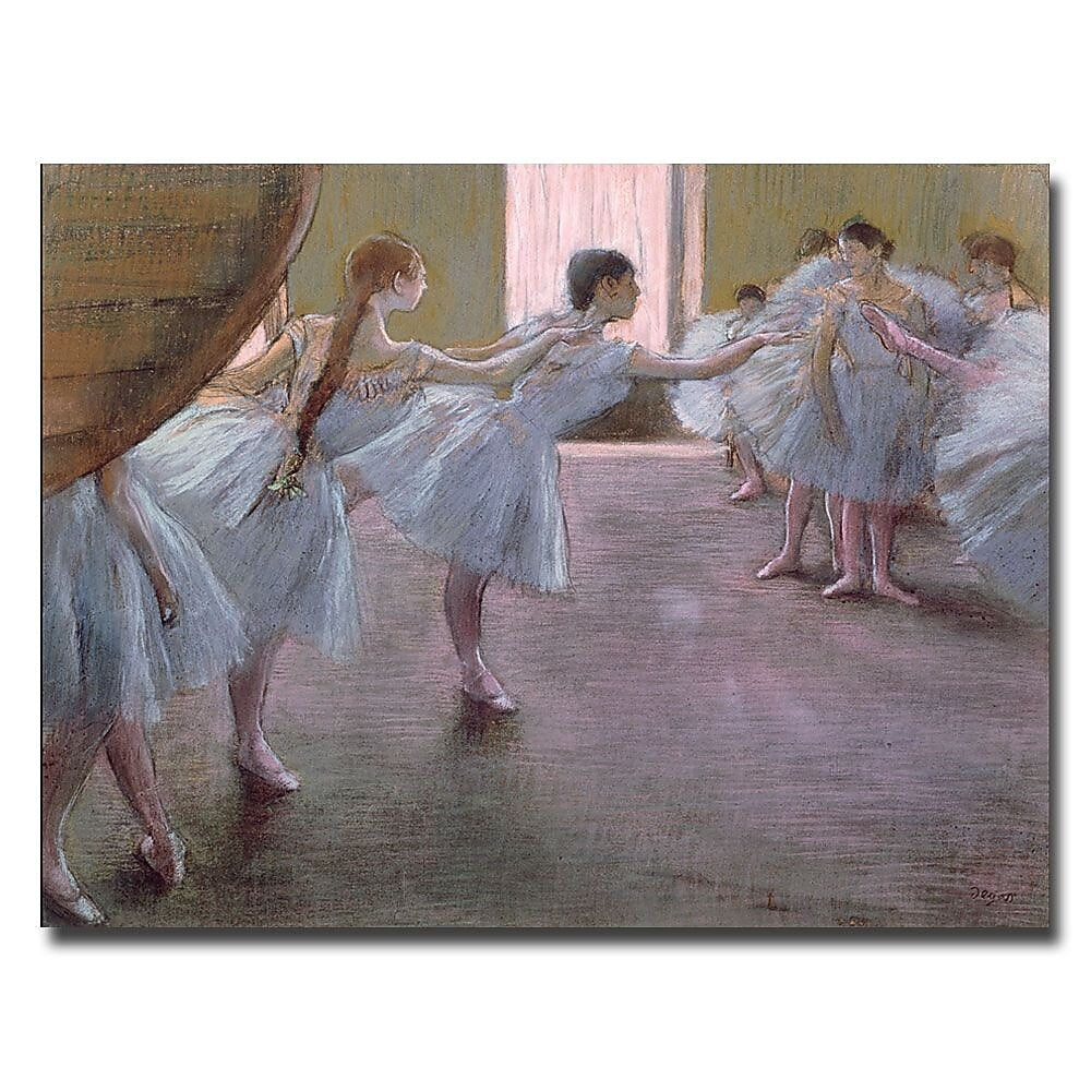 Trademark Fine Art Edgar Degas'Dancers at Rehearsal 1875-77'Canvas Art
