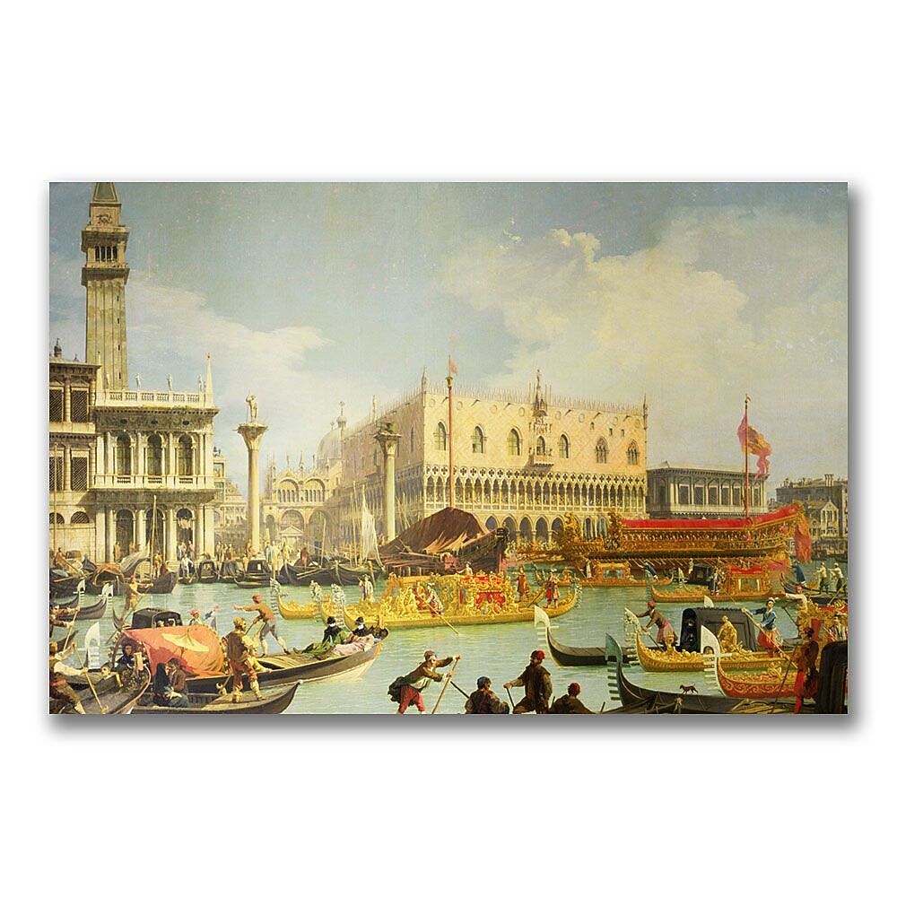 Trademark Fine Art Canatello 'The Betrothal of the Venetian Doge' Canvas Art