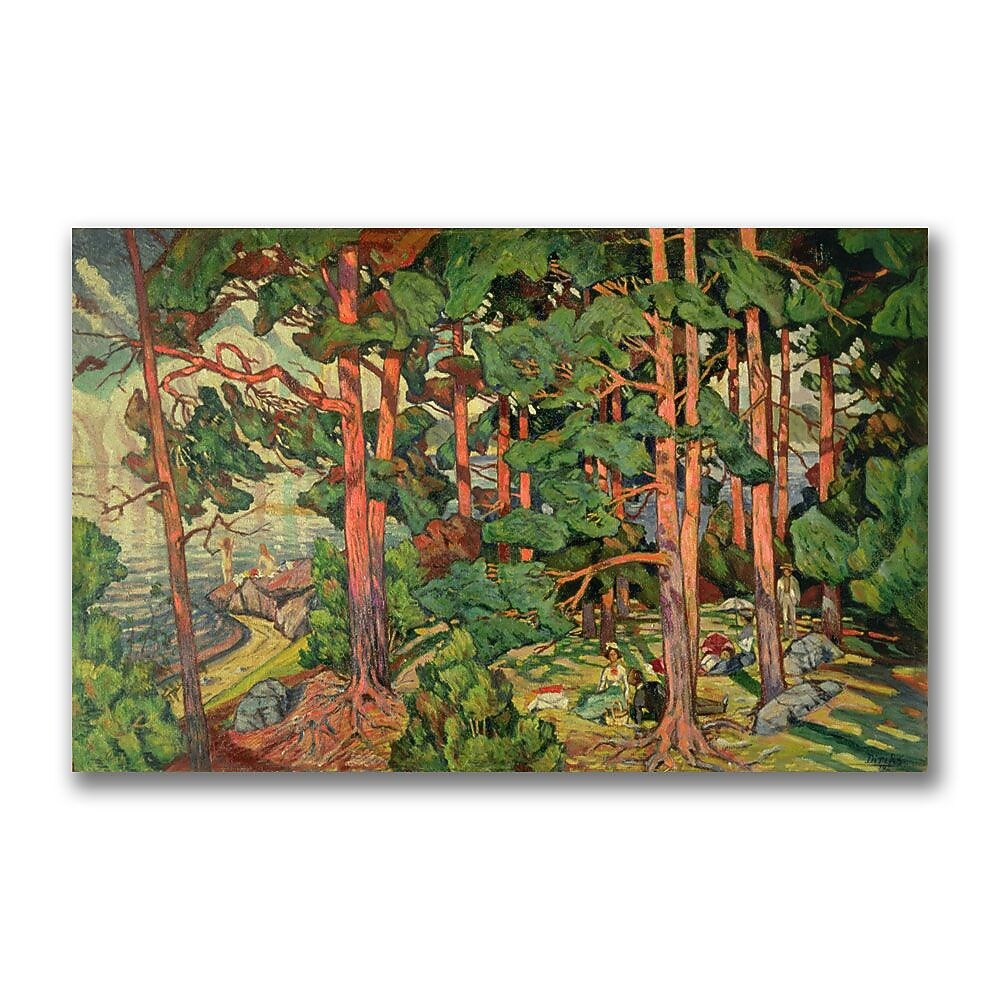Trademark Fine Art Carl Edvard Diriks 'Fauve Landscape' Canvas Art 14x32 Inches