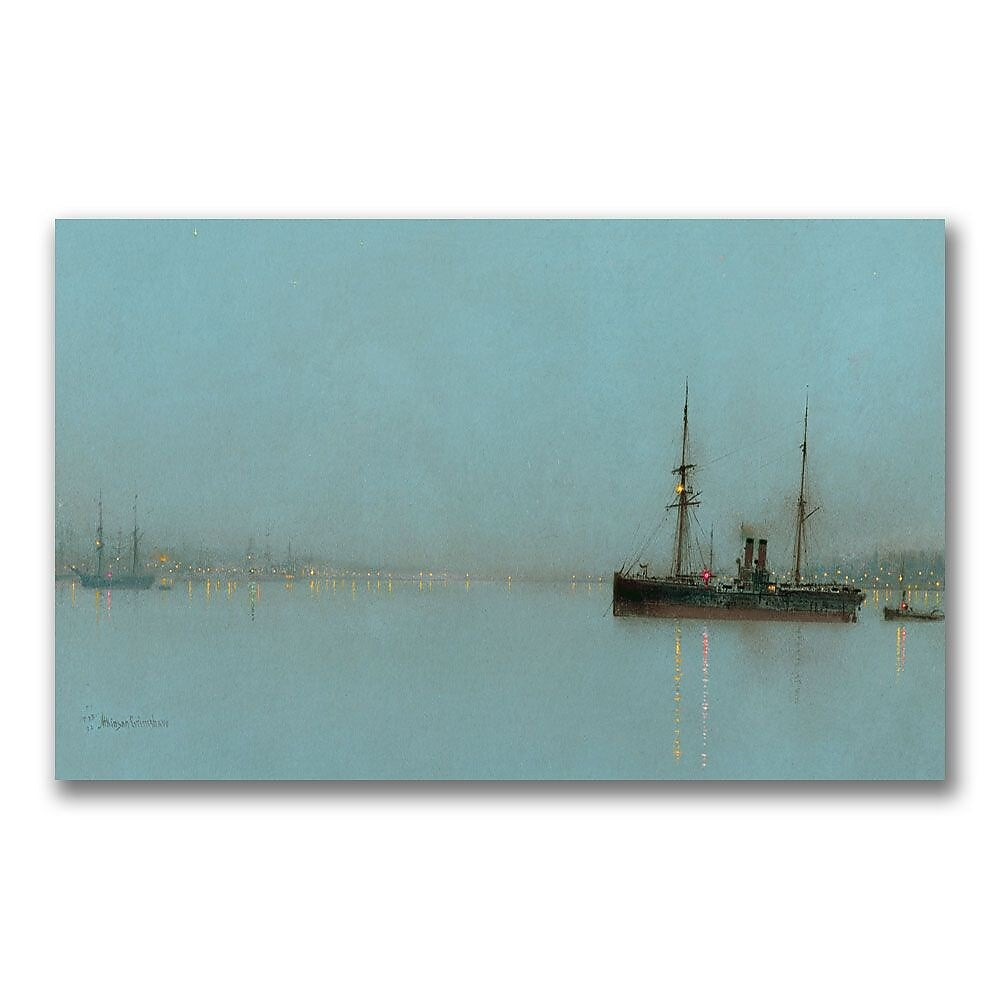 Trademark Fine Art John Grimshaw 'Port Light' Canvas Art 16x32 Inches