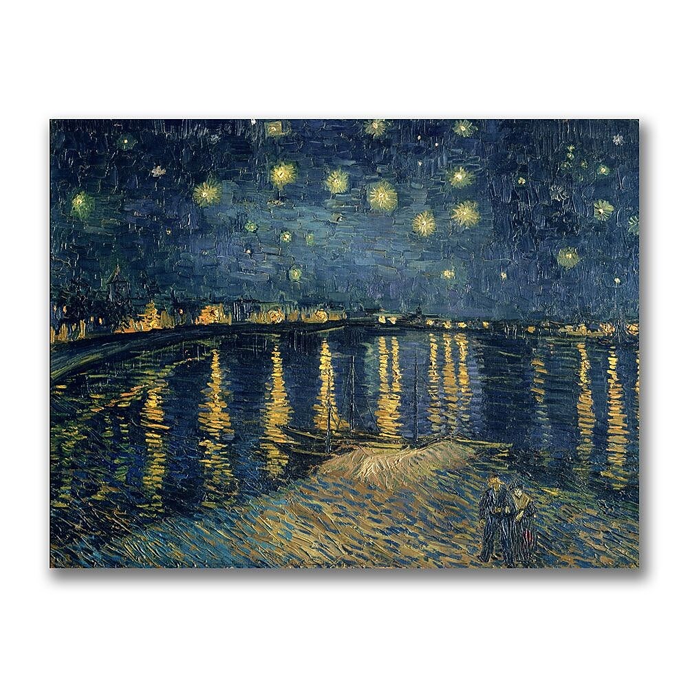 Trademark Fine Art Vincent van Gogh 'The Starry Night II' Canvas Ar 35x47 Inches
