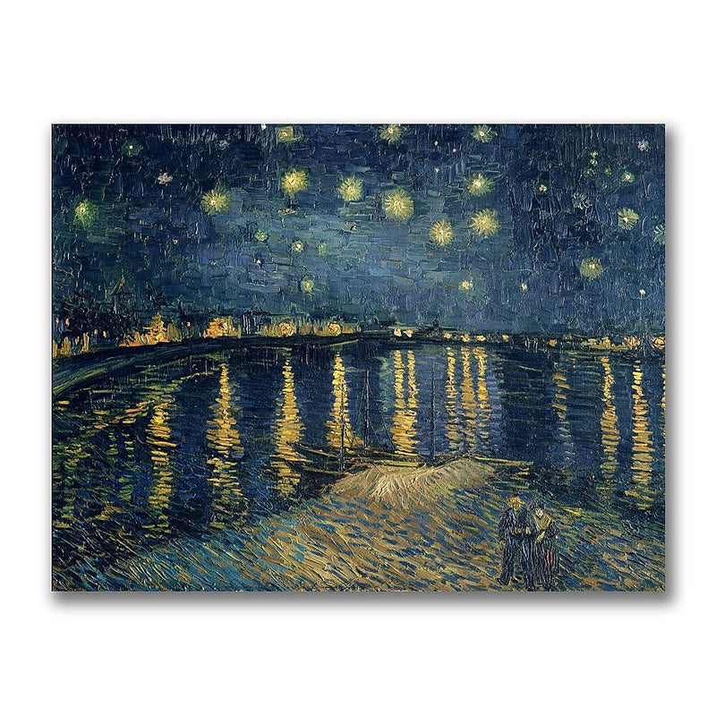 Trademark Fine Art Vincent van Gogh 'The Starry Night II' Canvas Ar 35x47 Inches
