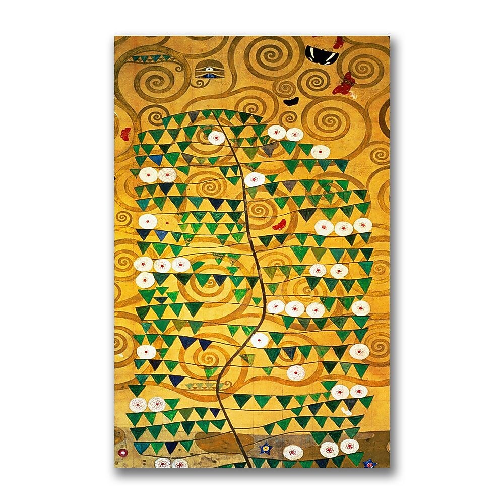 Trademark Fine Art Gustav Klimt 'Tree of Life' Canvas Art 18x32 Inches