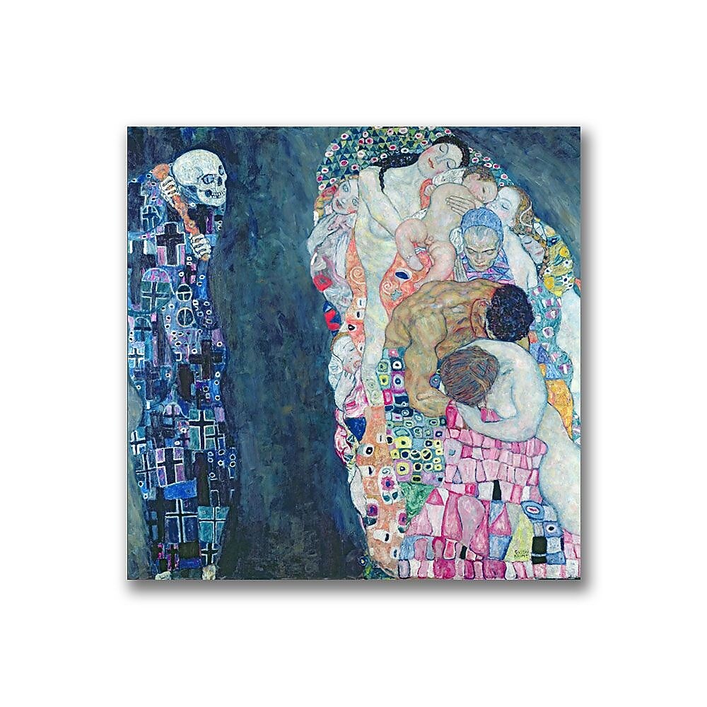 Trademark Fine Art Gustave Klimt 'Death and Life' Canvas Art